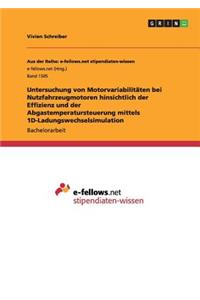 Untersuchung von Motorvariabilitäten bei Nutzfahrzeugmotoren hinsichtlich der Effizienz und der Abgastemperatursteuerung mittels 1D-Ladungswechselsimulation