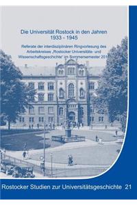 Universitat Rostock in Den Jahren 1933-1945