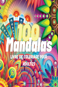 100 Mandalas Livre de Coloriage Pour Adultes