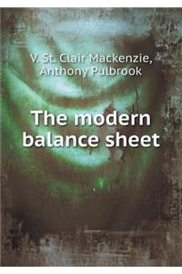 The Modern Balance Sheet