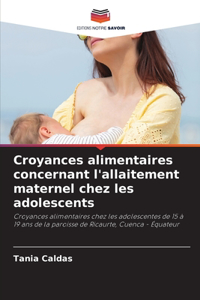 Croyances alimentaires concernant l'allaitement maternel chez les adolescents