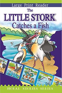 The Little Stork Catches a Fish