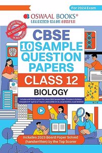 Oswaal CBSE Sample Question Papers Class 12 Biology Book (For Board Exams 2024) | 2023-24