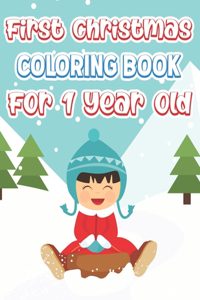 First Christmas Coloring Book For 1 Year Old