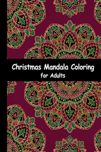 Christmas mandala coloring books for adults