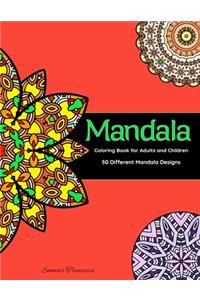 Mandala Coloring Book for Adults and Children