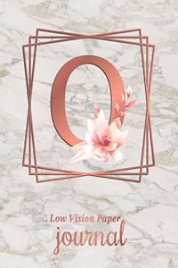 Low Vision Paper Journal