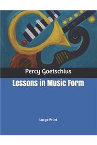 Lessons in Music Form