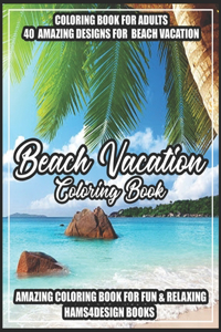 Beach Vacation Coloring Book