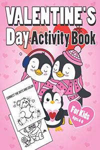Valentine's Day Activity Book for Kids Ages 4-8
