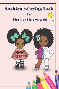 fashion coloring book for black and brown girls