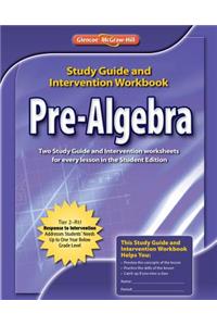 Pre-Algebra, Study Guide & Intervention Workbook