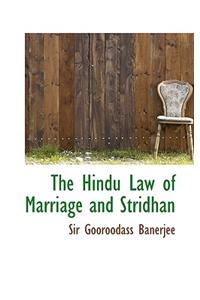 The Hindu Law of Marriage and Stridhan
