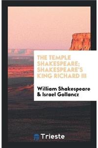 Temple Shakespeare; Shakespeare's King Richard III