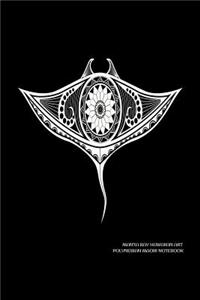 Manta Ray Hawaiian Art Polynesian Maori Notebook