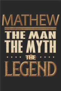 Mathew The Man The Myth The Legend