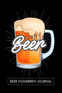The Original Craft Beer hand made. Beer Homebrew Journal.