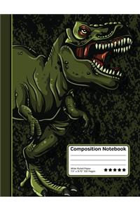 Tyrannosaurus Rex Dinosaur T-Rex Composition Notebook