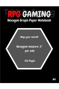 A4 Hexagon Graph Paper Notebook