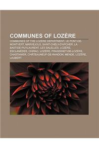 Communes of Lozere