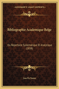 Bibliographie Academique Belge