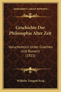 Geschichte Der Philosophie Alter Zeit