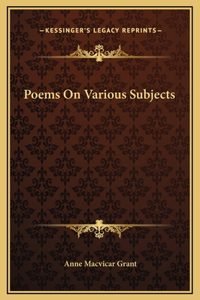 Poems On Various Subjects