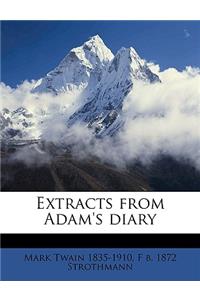 Extracts from Adam's Diary