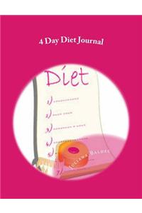 4 Day Diet Journal