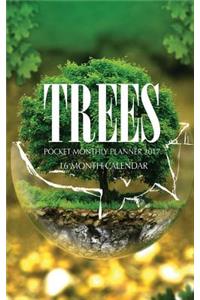 Trees Pocket Monthly Planner 2017