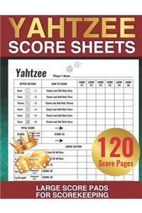 Yahtzee Score Sheets