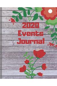 My 2020 events journal