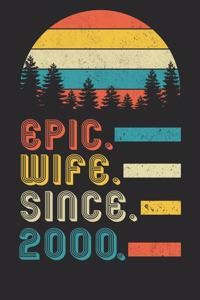 Womens Epic Wife since 2000 Notebook