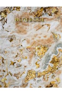 Gold Marble Notebook