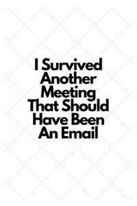 I Survived Another Meeting That Should Have Been An Email.