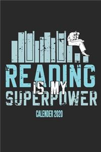 Reading Is My Superpower Calender 2020