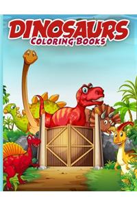 Dinosaurs coloring books
