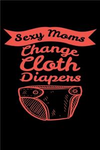 Sexy Mom Change Cloth Diapers