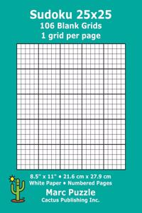 Sudoku 25x25 - 106 Blank Grids