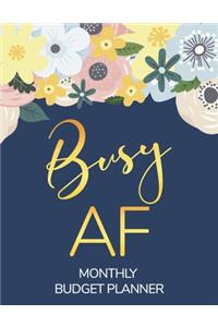 Monthly Budget Planner Busy AF