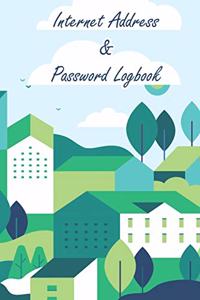 Internet Address & Password Logbook - Small Pocket Size Password Keeper for Internet Login, Website Address, Username