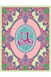 Journal Notebook Initial Letter 