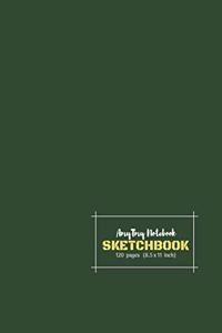AmyTmy Notebook - Sketchbook - 120 pages - 8.5 x 11 inch - Matte Cover