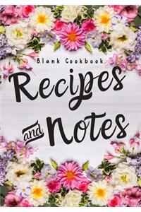 Blank Cookbook Recipes and Notes