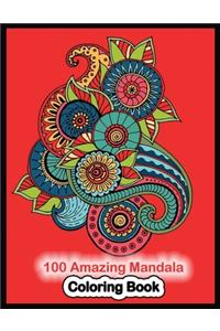 100 Amazing Mandala Coloring Book