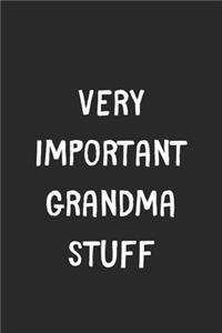 Very Important Grandma Stuff