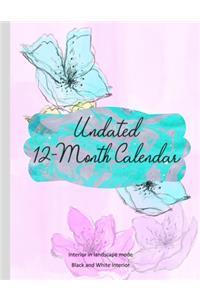 Undated 12-Month Calendar
