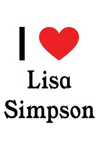 I Love Lisa Simpson: Lisa Simpson Designer Notebook