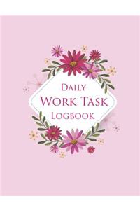 Daily Work Task Logbook
