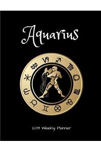 Aquarius 2019 Weekly Planner